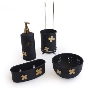 ست Erg رنگی گلدار (جاقاشقی تک-جامایع-جااسکاچی-صافی سینک)